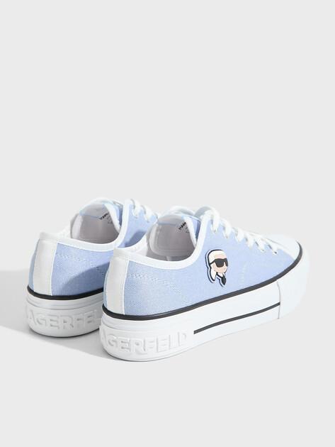 KARL LAGERFELD KAMPUS MAX NFT Patch Lo Lace Sneakers (Recycled Polyester/Faux Leather)