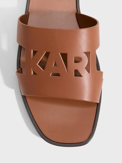 KARL LAGERFELD SKOOT III Karl Cut-Out Slides (genuine leather)