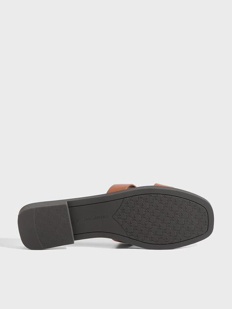 KARL LAGERFELD SKOOT III Karl Cut-Out Slides (genuine leather)
