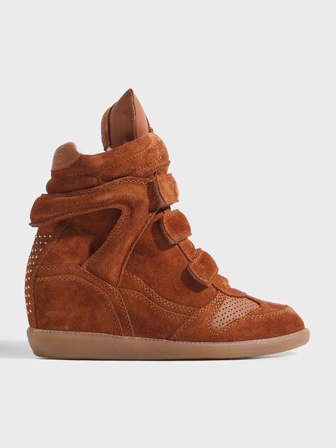 BRONX Jae-yy Wedge Sneakers (Genuine Suede/Genuine Leather)