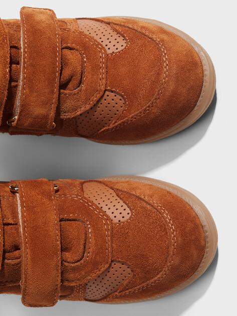 BRONX Jae-yy Wedge Sneakers (Genuine Suede/Genuine Leather)