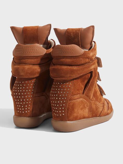 BRONX Jae-yy Wedge Sneakers (Genuine Suede/Genuine Leather)