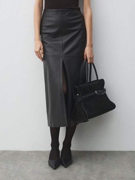 MAISON DAVID Tote (genuine nubuck/genuine leather)