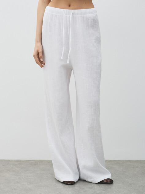 MAISON DAVID Wide-leg trousers (cotton)