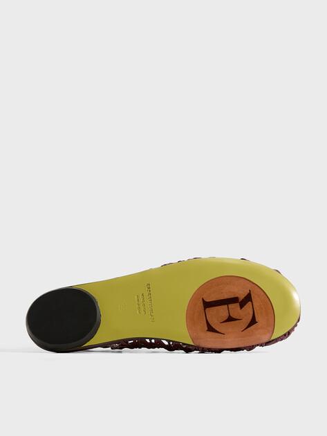 ERNESTO DOLANI Slingback ballet flats (leather upper and sole)