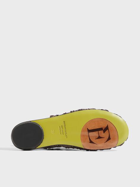 ERNESTO DOLANI Slingback ballet flats (leather upper and sole)