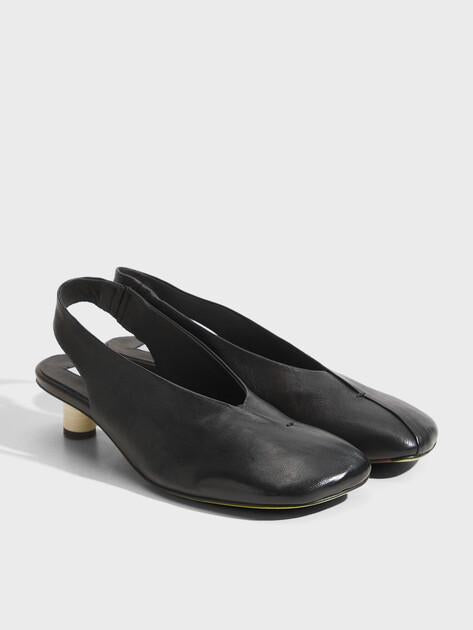 ERNESTO DOLANI Slingbacks (leather upper and sole)