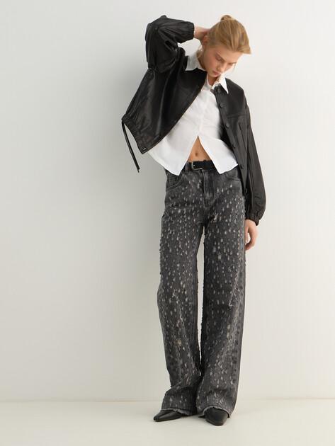 MAISON DAVID Wide-leg jeans (cotton/polyester)