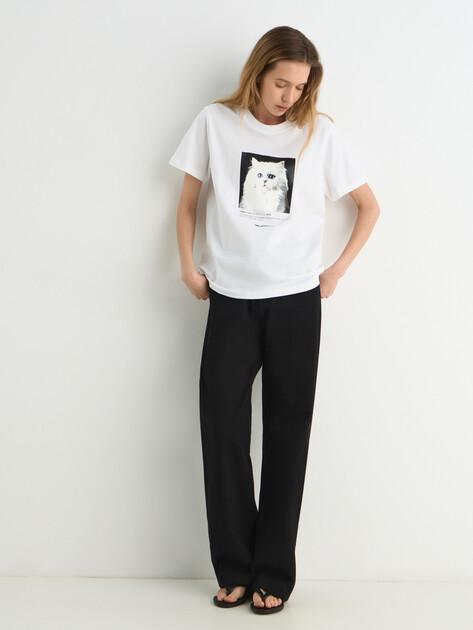 KARL LAGERFELD Portrait T-shirt (cotton)
