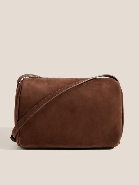 MAISON DAVID Crossbody Shoulder Bag (Nubuck Leather)