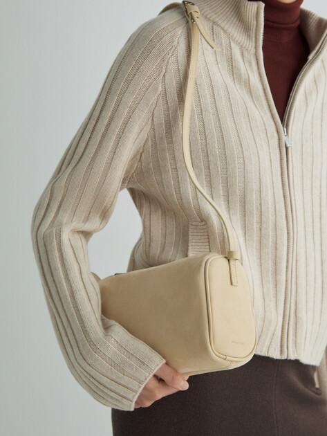 MAISON DAVID Crossbody Shoulder Bag (Nubuck Leather)