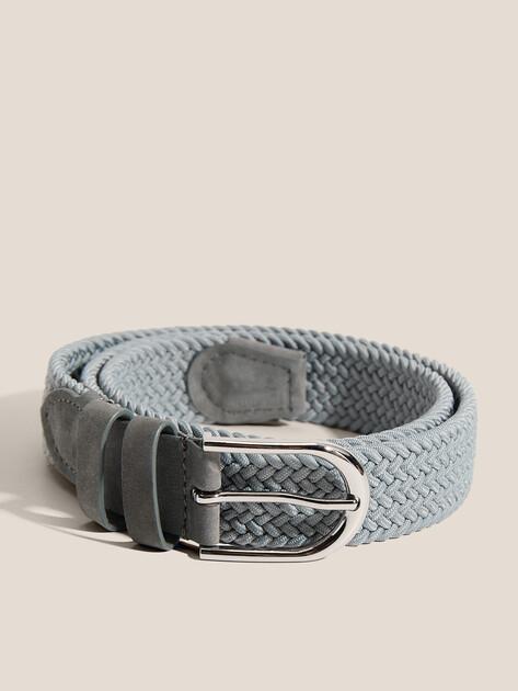 MAISON DAVID Belt (textile/genuine nubuck)