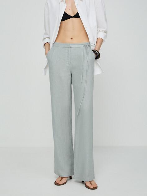 MAISON DAVID Wide-leg trousers (linen)