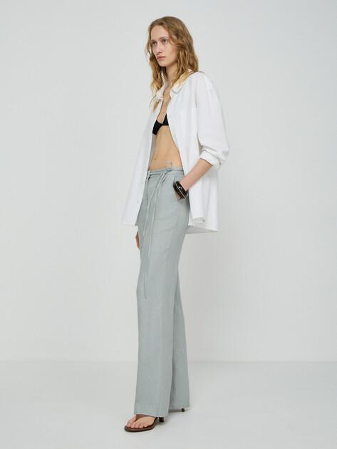 MAISON DAVID Wide-leg trousers (linen)