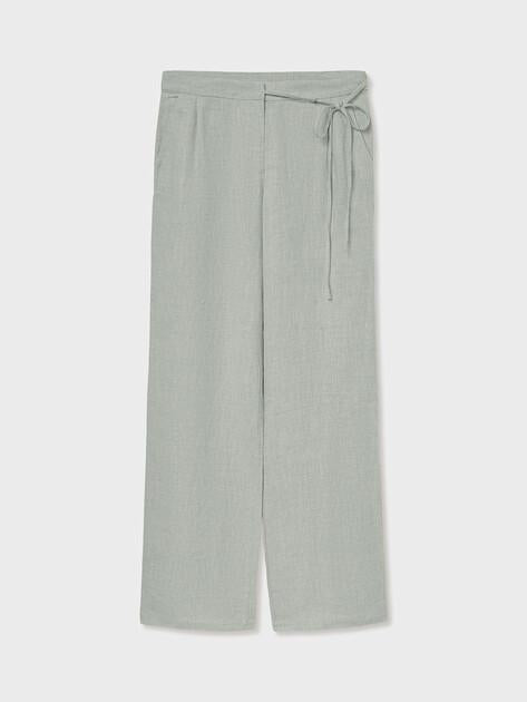 MAISON DAVID Wide-leg trousers (linen)