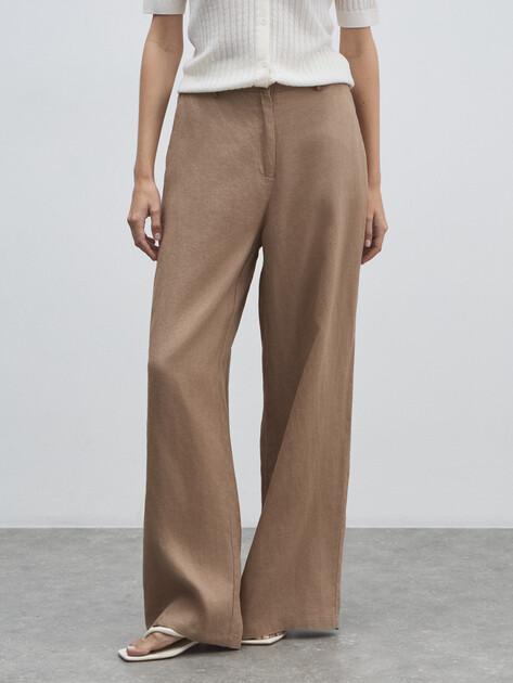 MAISON DAVID Wide-leg trousers (linen)