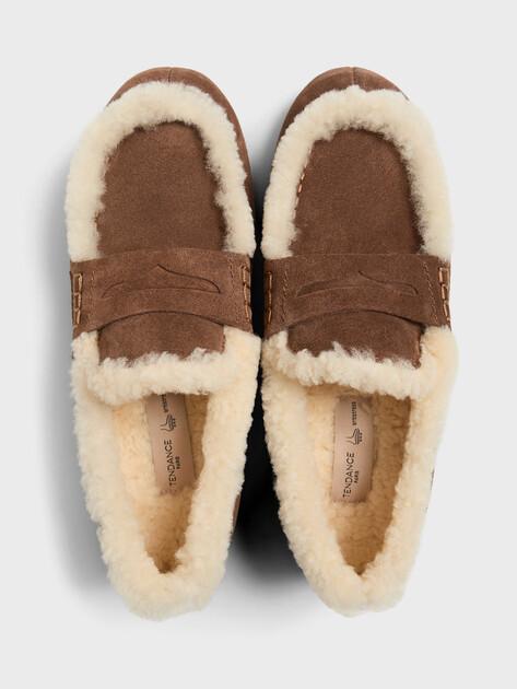 TENDANCE Loafers (natural suede/natural fur)