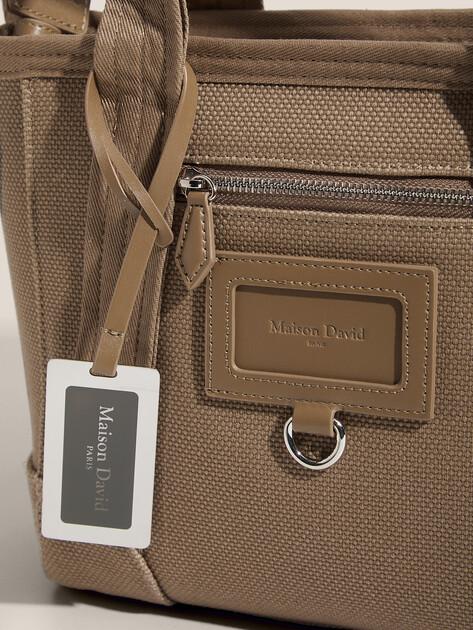 MAISON DAVID Tote (textile/faux leather)