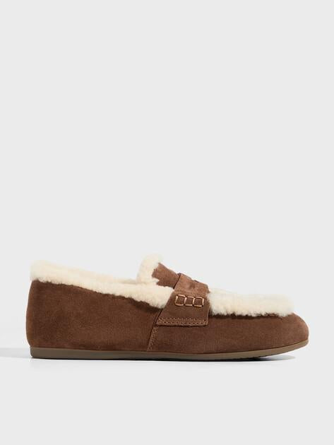 TENDANCE Loafers (natural suede/natural fur)