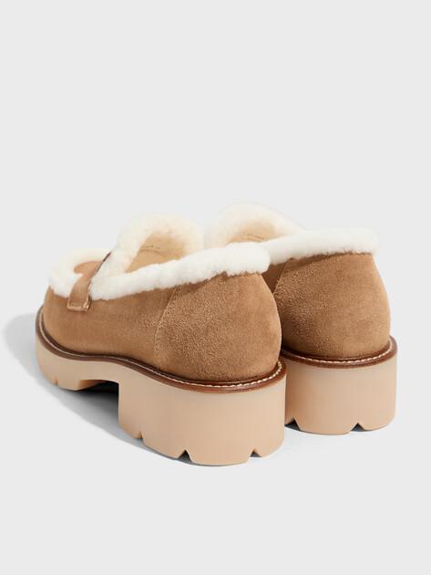 TENDANCE Loafers (natural suede/natural fur)