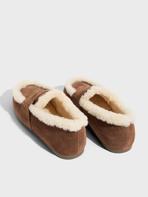 TENDANCE Loafers (natural suede/natural fur)