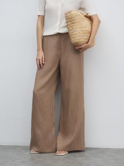 MAISON DAVID Wide-leg trousers (linen)