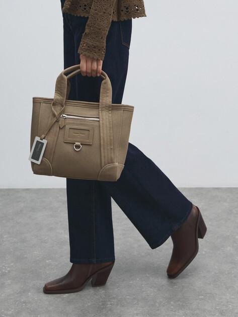 MAISON DAVID Tote (textile/faux leather)