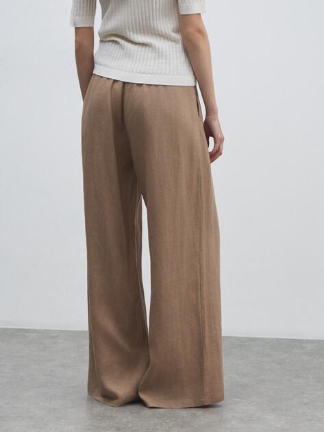 MAISON DAVID Wide-leg trousers (linen)