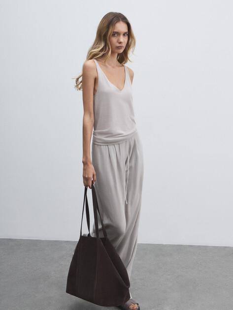 MAISON DAVID With trousers (natural wool)