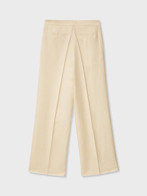 MAISON DAVID Wide-leg trousers (linen/silk)