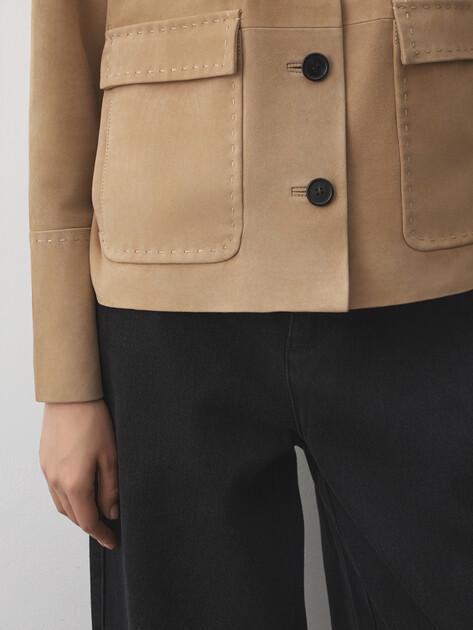 MAISON DAVID Jacket (genuine suede)