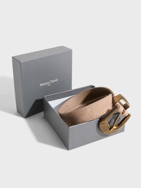 MAISON DAVID IRIS Belt (genuine nubuck)