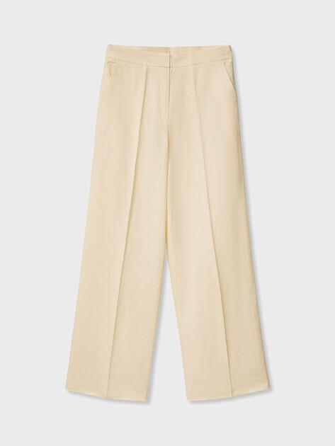MAISON DAVID Wide-leg trousers (linen/silk)