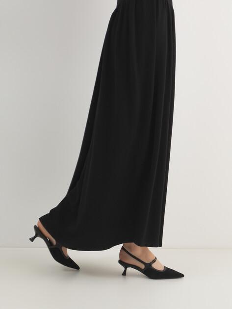 TENDANCE Slingback Shoes (Genuine Suede/Genuine Leather)