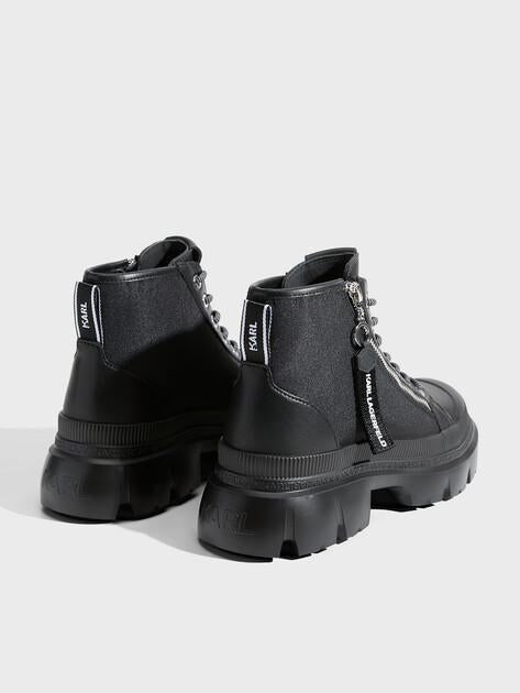 KARL LAGERFELD Trekka Max Zip Lo Boot (genuine leather/textile)