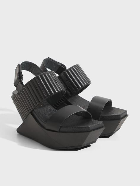 UNITED NUDE Delta Wedge Puffier Sandals (Genuine Leather)