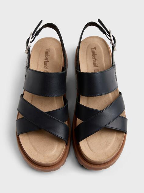 TIMBERLAND Clairemont Way Cross Strap Sandals (genuine leather)