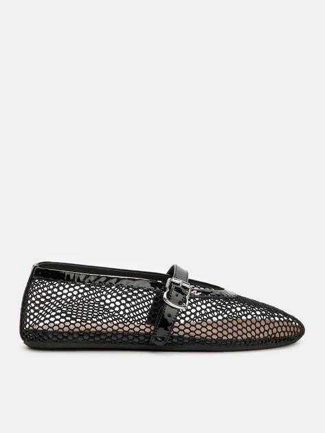 TENDANCE Mary Jane ballet flats (textile/genuine leather)