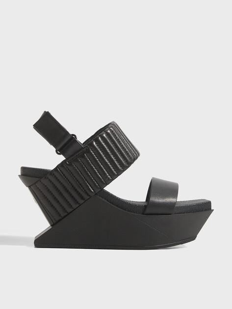UNITED NUDE Delta Wedge Puffier Sandals (Genuine Leather)