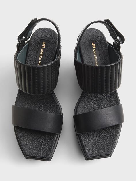 UNITED NUDE Delta Wedge Puffier Sandals (Genuine Leather)