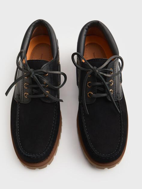MAISON DAVID Topsiders (genuine nubuck/genuine leather)