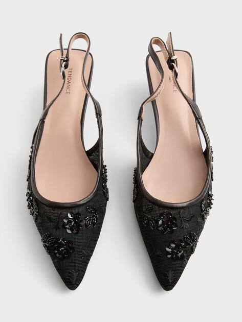 TENDANCE Slingbacks (textile/genuine leather)