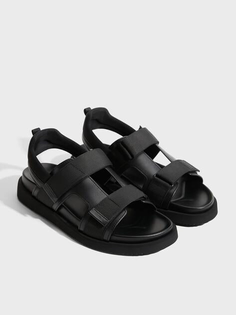 TENDANCE Sandals (genuine leather/textile)