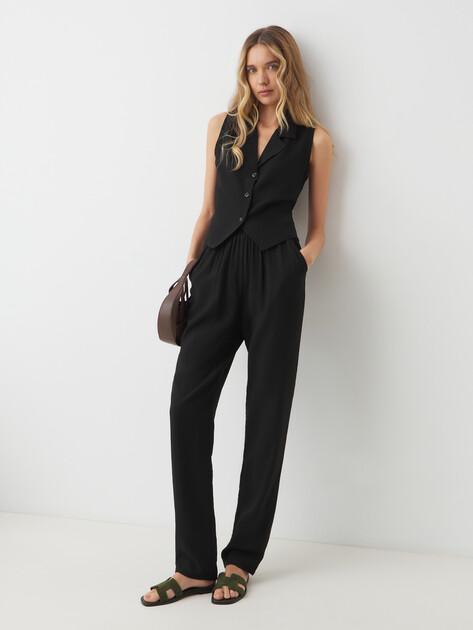 MAISON DAVID Straight-leg jeans (viscose/nylon)