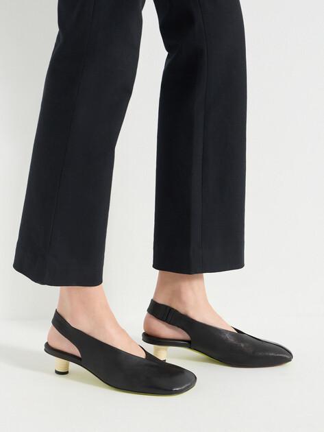 ERNESTO DOLANI Slingbacks (leather upper and sole)