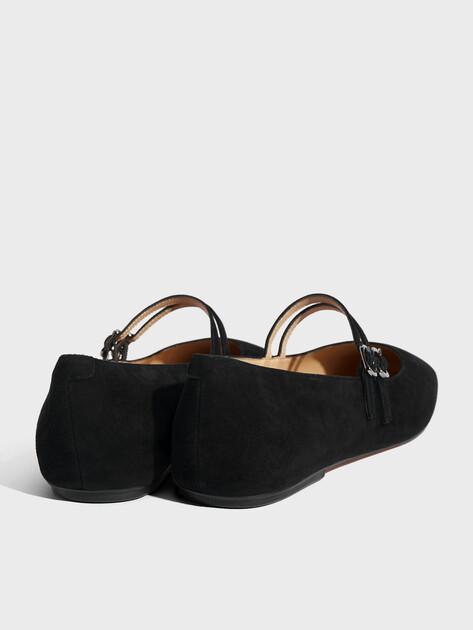 TENDANCE Mary Jane ballet flats (natural suede)