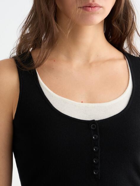MAISON DAVID Top (polyester/natural wool)
