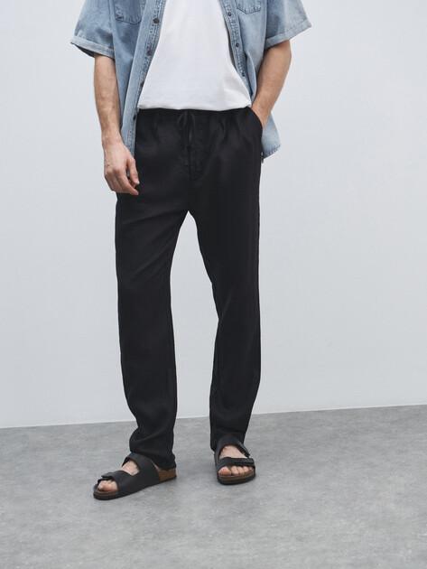 MAISON DAVID Trousers (linen)
