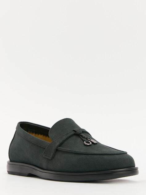 TENDANCE Loafers (cotton/genuine leather sole)