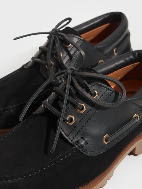 MAISON DAVID Topsiders (genuine nubuck/genuine leather)
